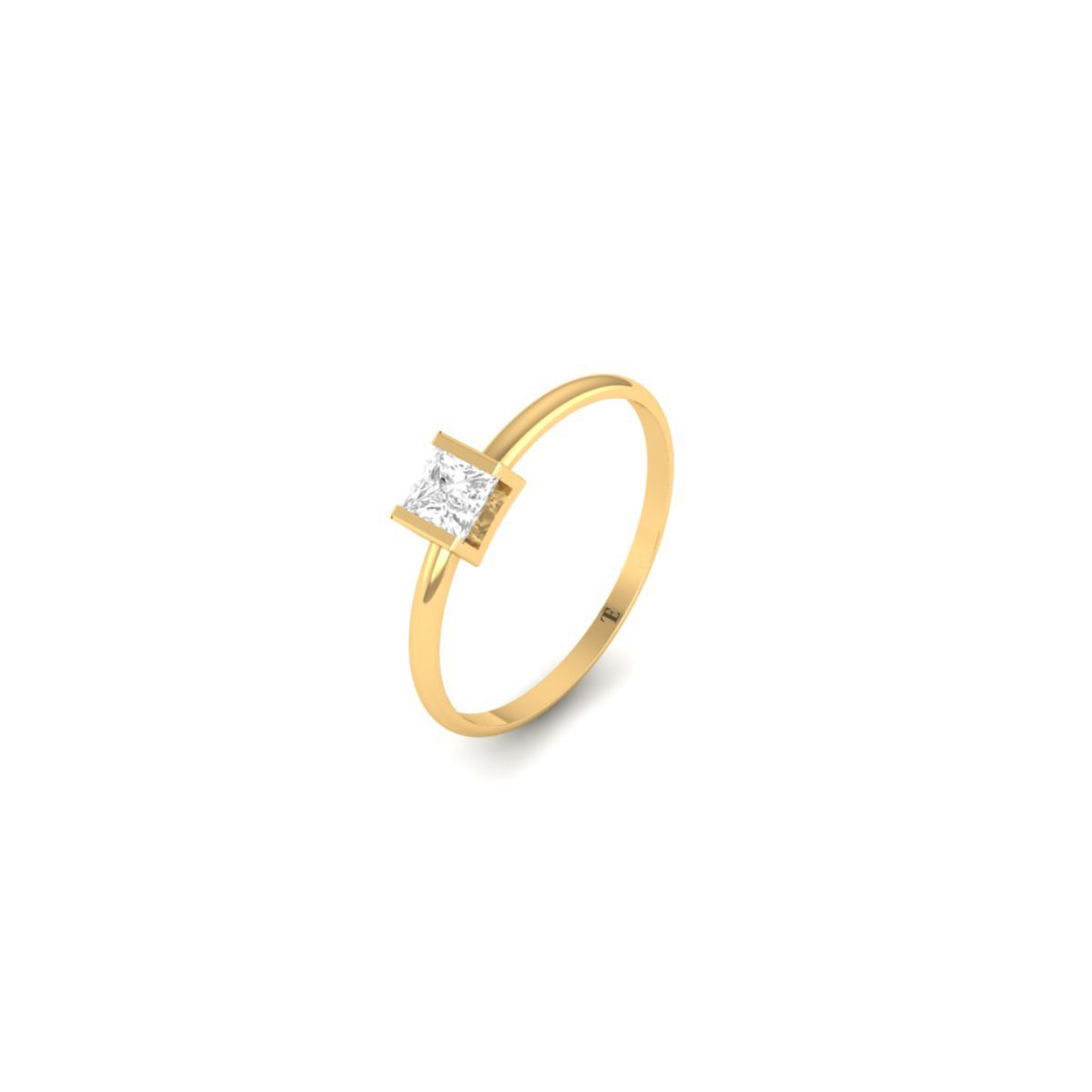 Princess Cut Solitaire...