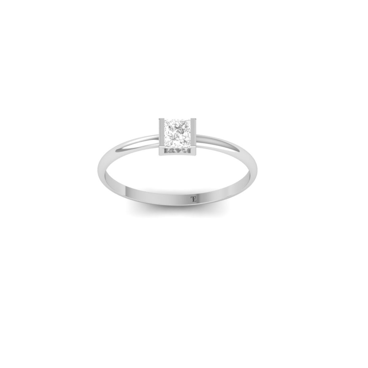 Princess Cut Solitaire...