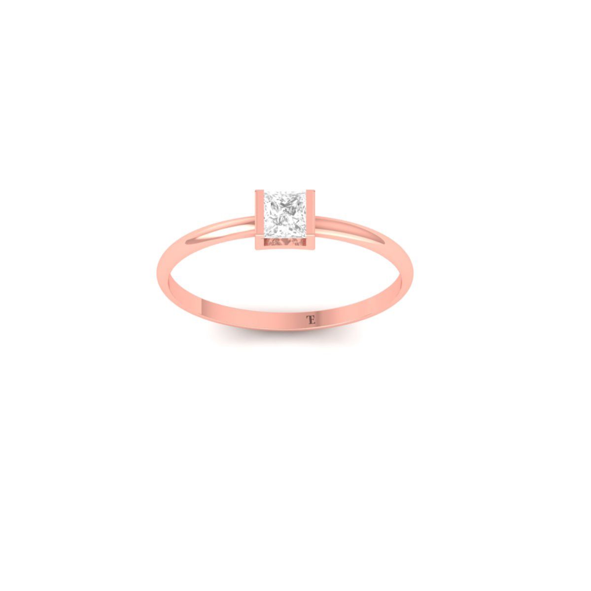 Princess Cut Solitaire...