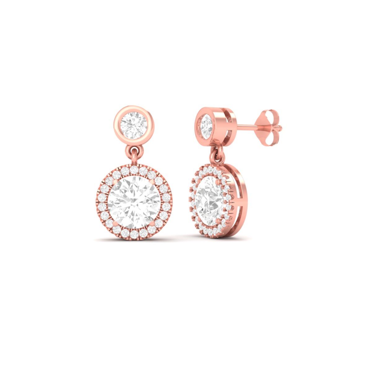 Round Cut Moissanite D...