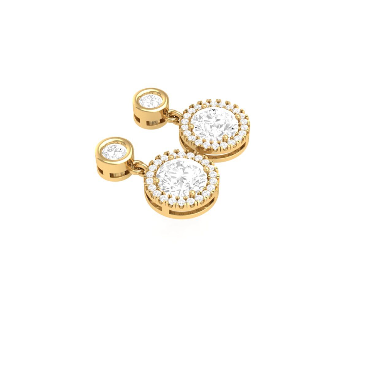 Round Cut Moissanite D...