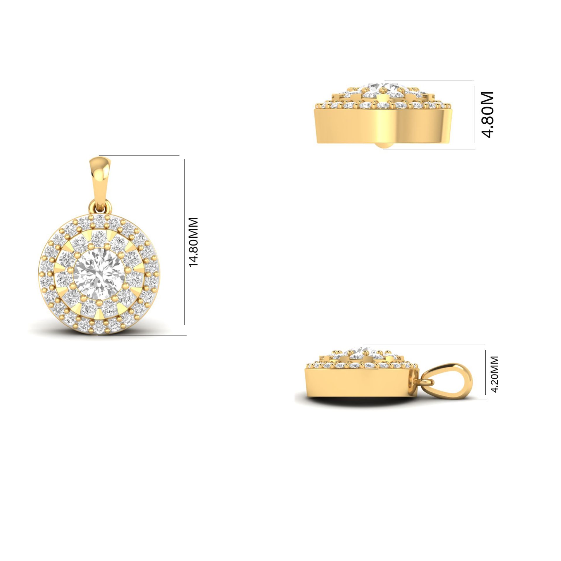 Round Moissanite Illus...