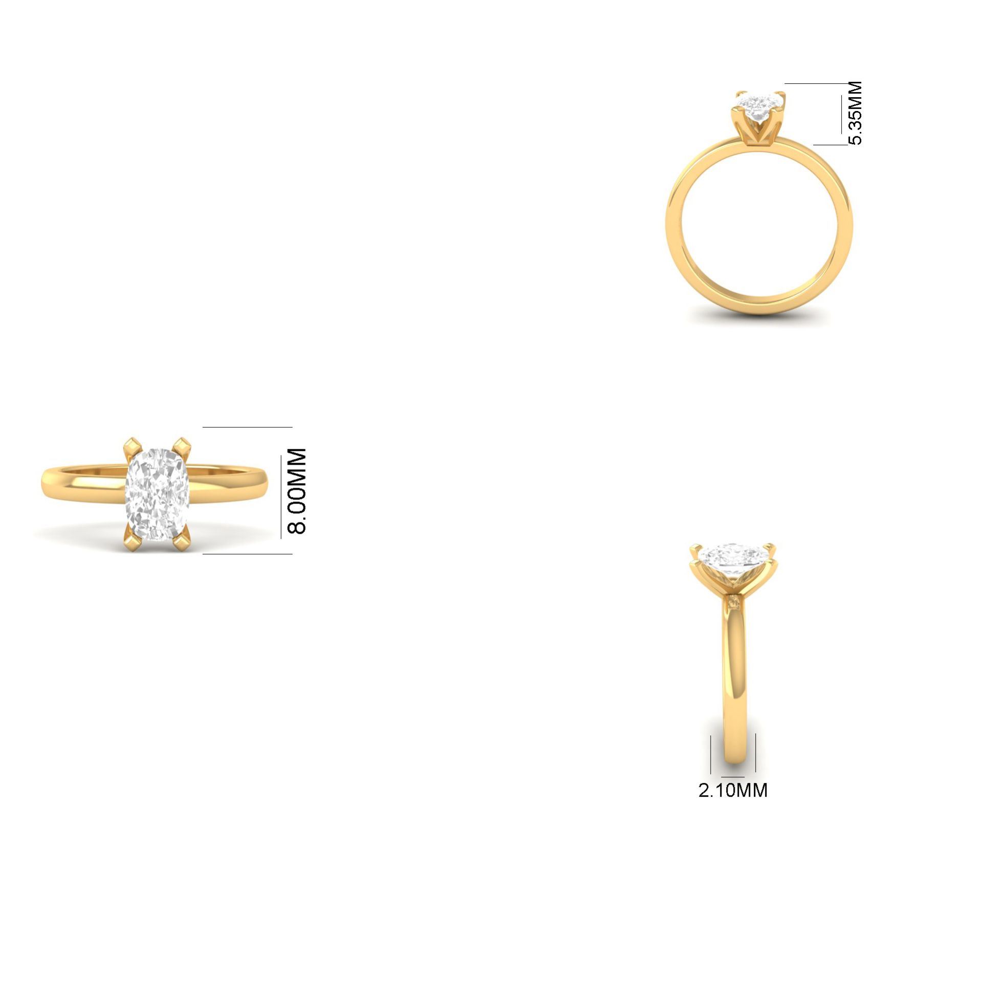 Solitaire Engagement W...