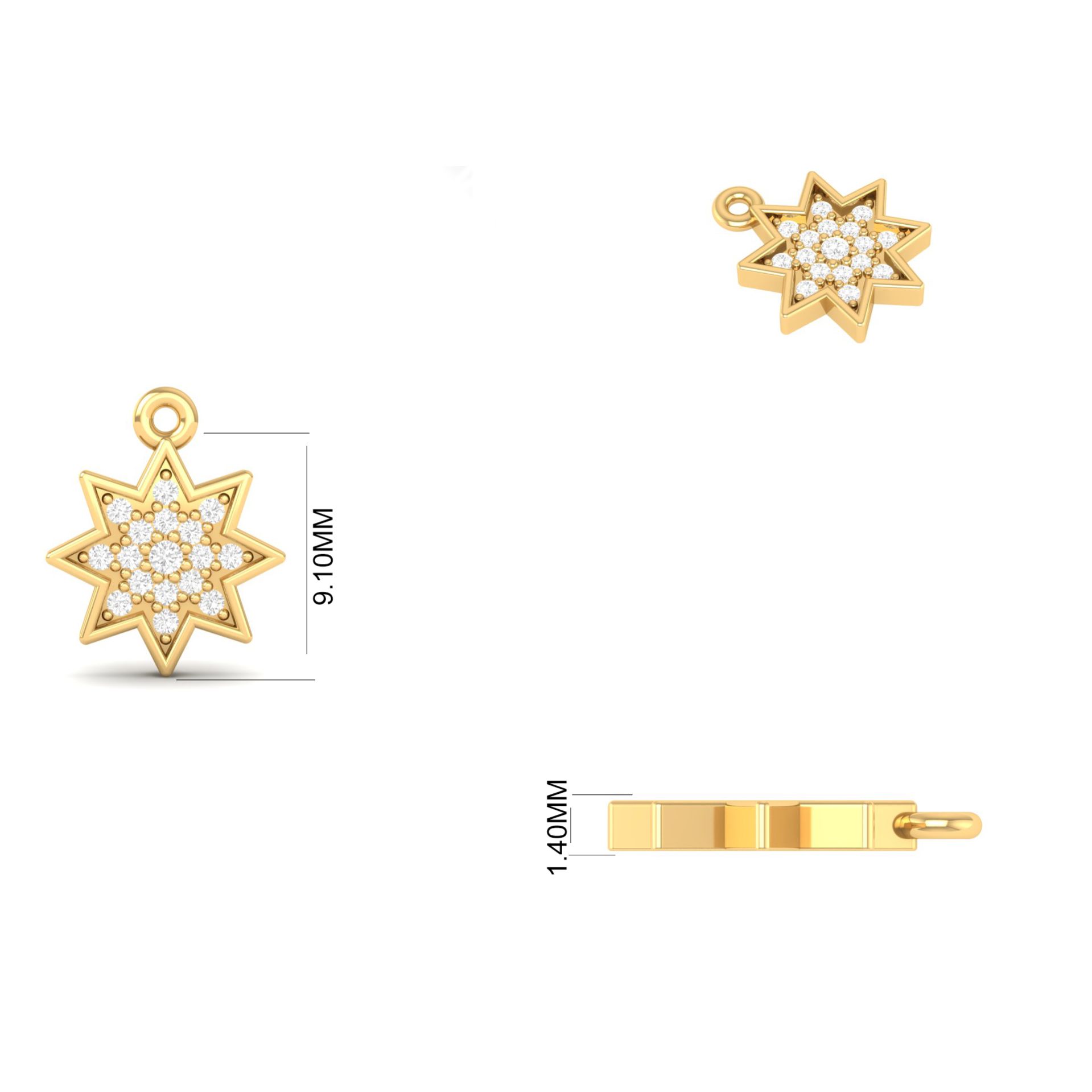 Starburst Pendant Neck...