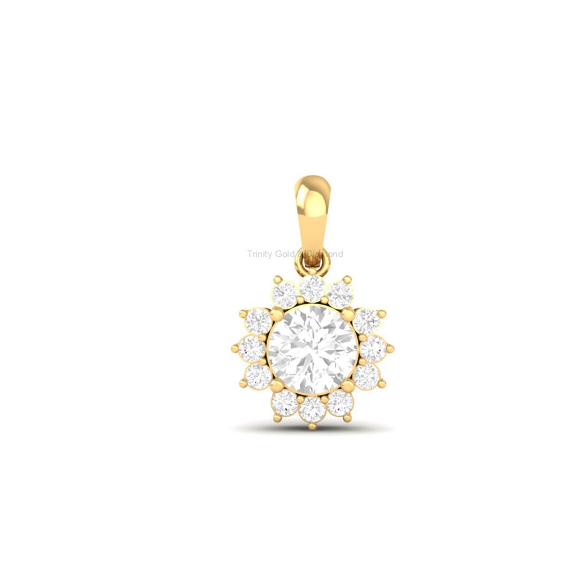 Sunflower Moissanite P...