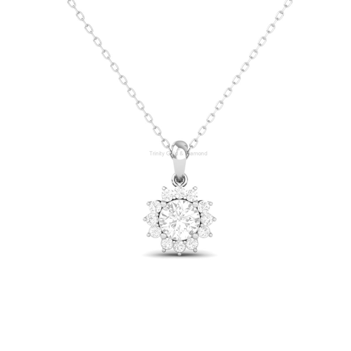 Sunflower Moissanite P...