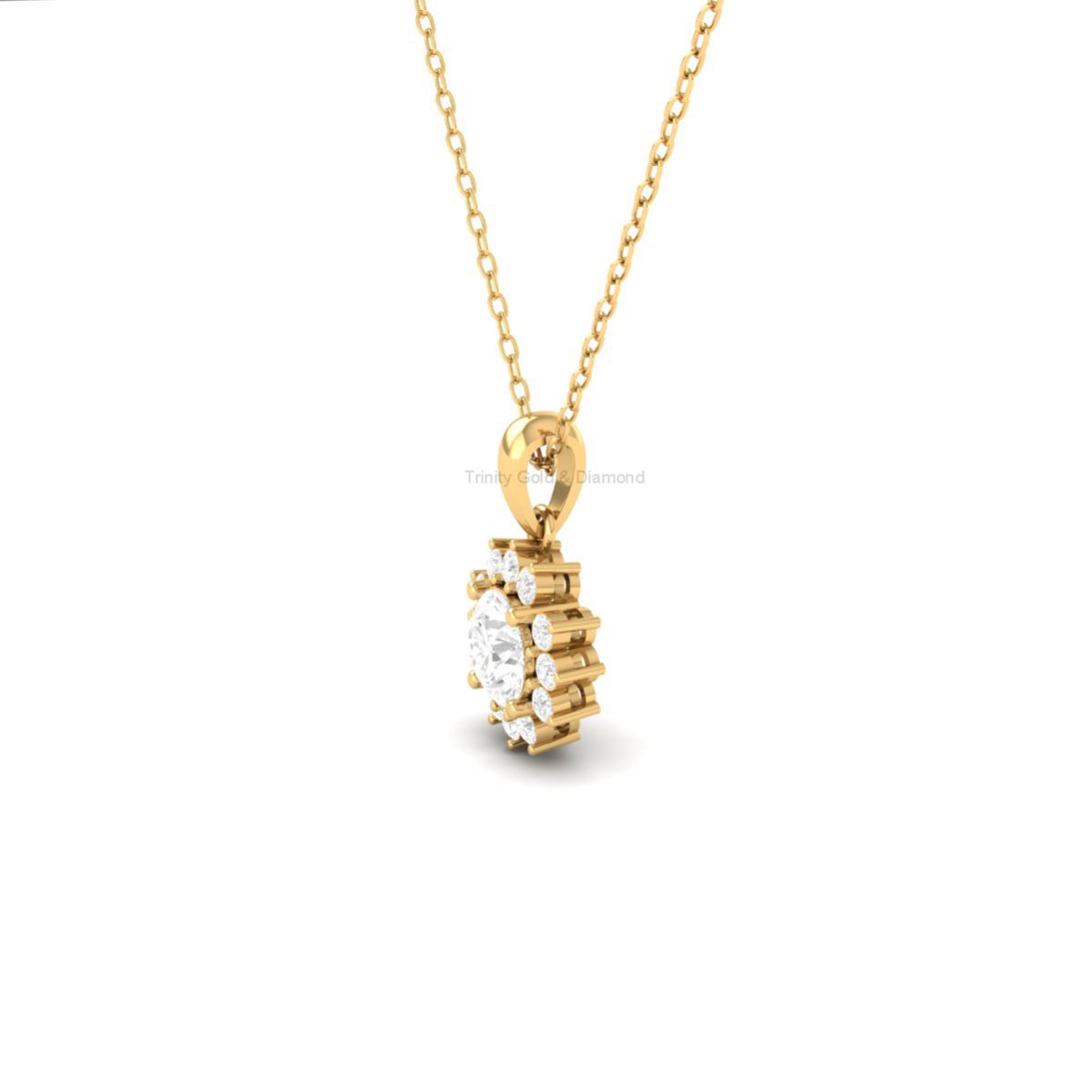 Sunflower Moissanite P...