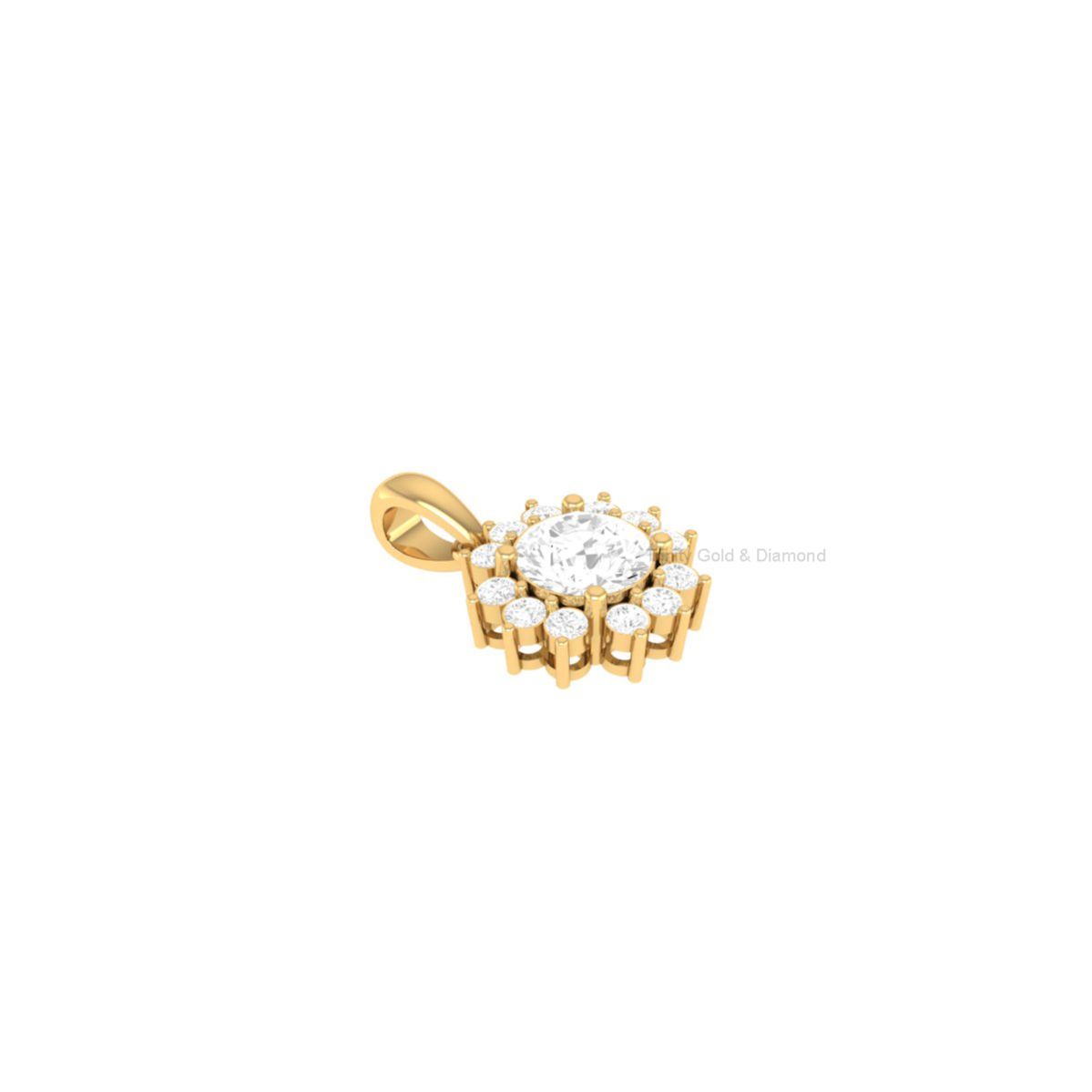 Sunflower Moissanite P...