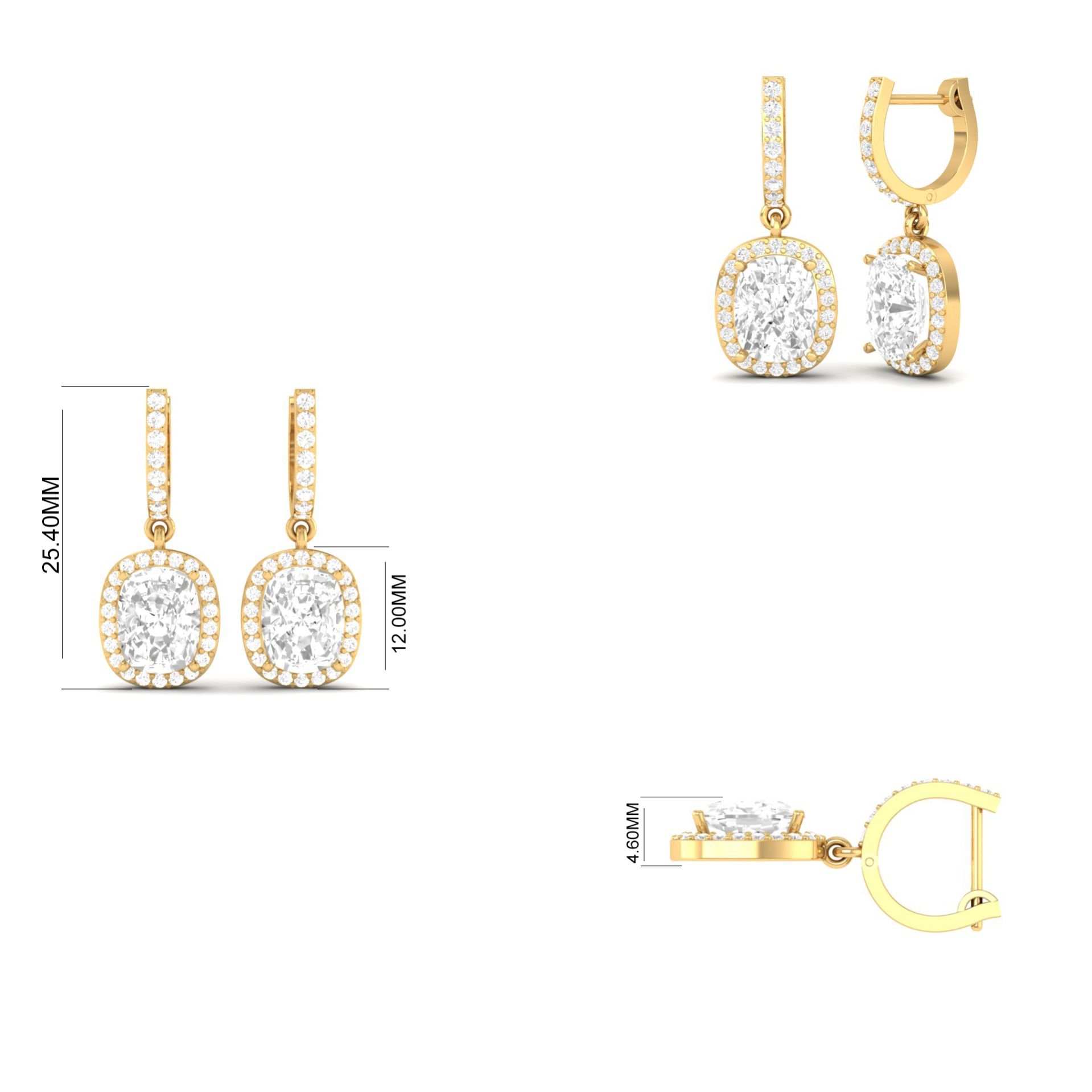 Cushion Cut Moissanite...