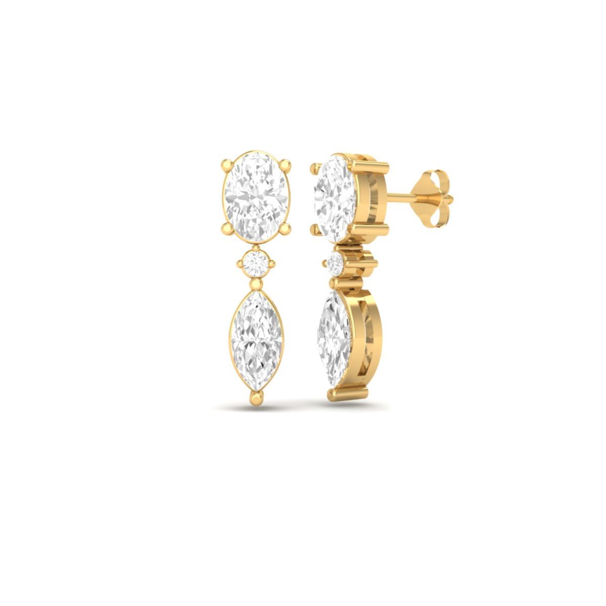 Oval and Marquise Mois...