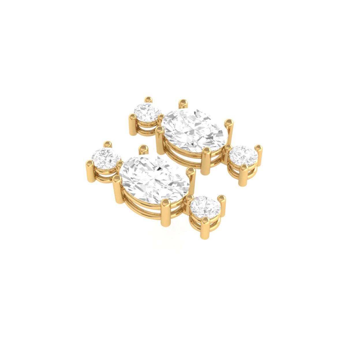 Three Stone Round Cut ...