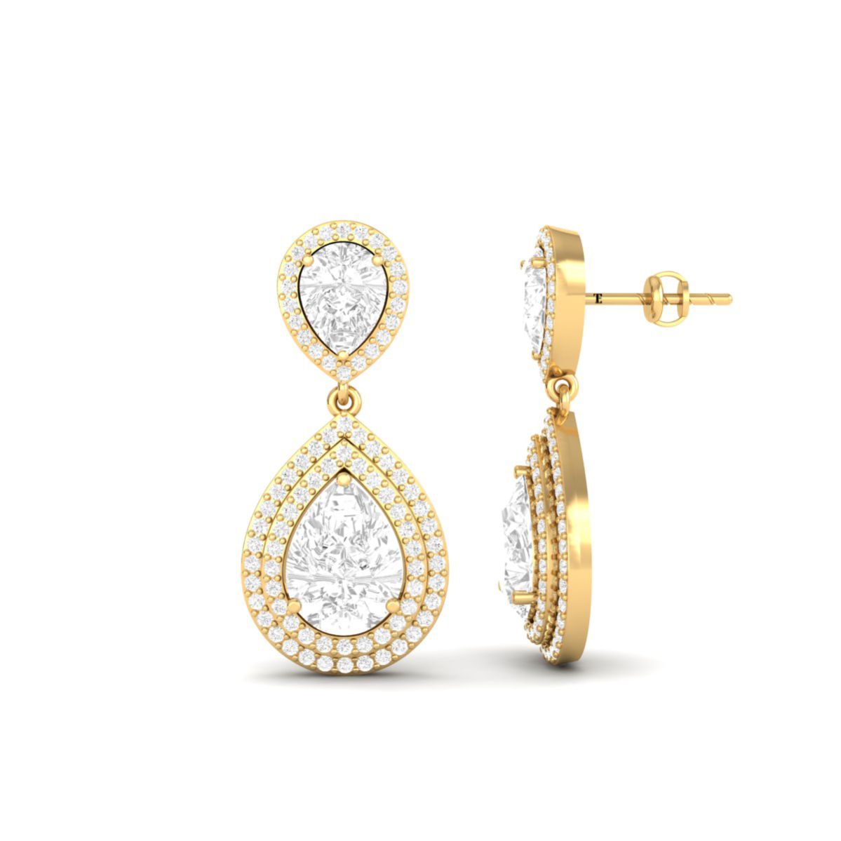 Moissanite Pear Shape ...