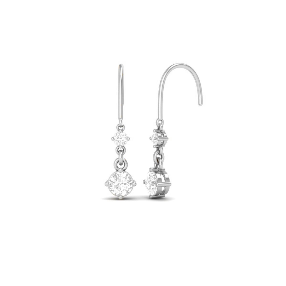 Moissanite Two Stone D...