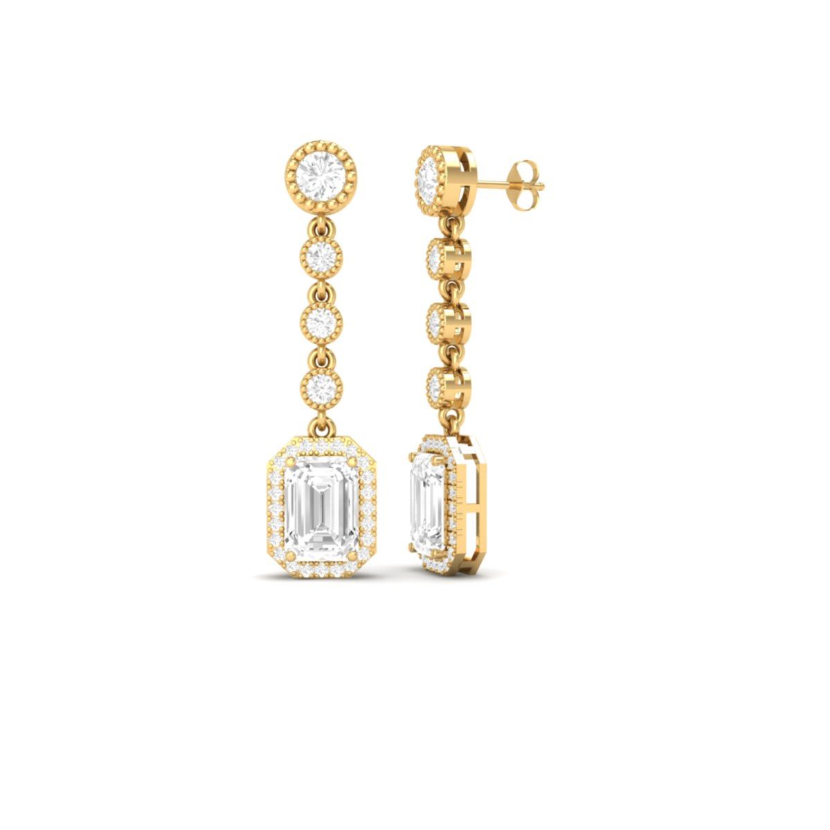 Emerald Cut Moissanite...