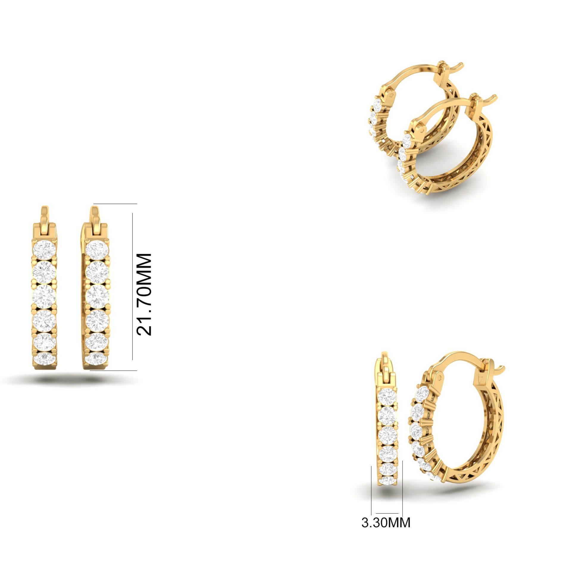 Vertical Moissanite Ho...