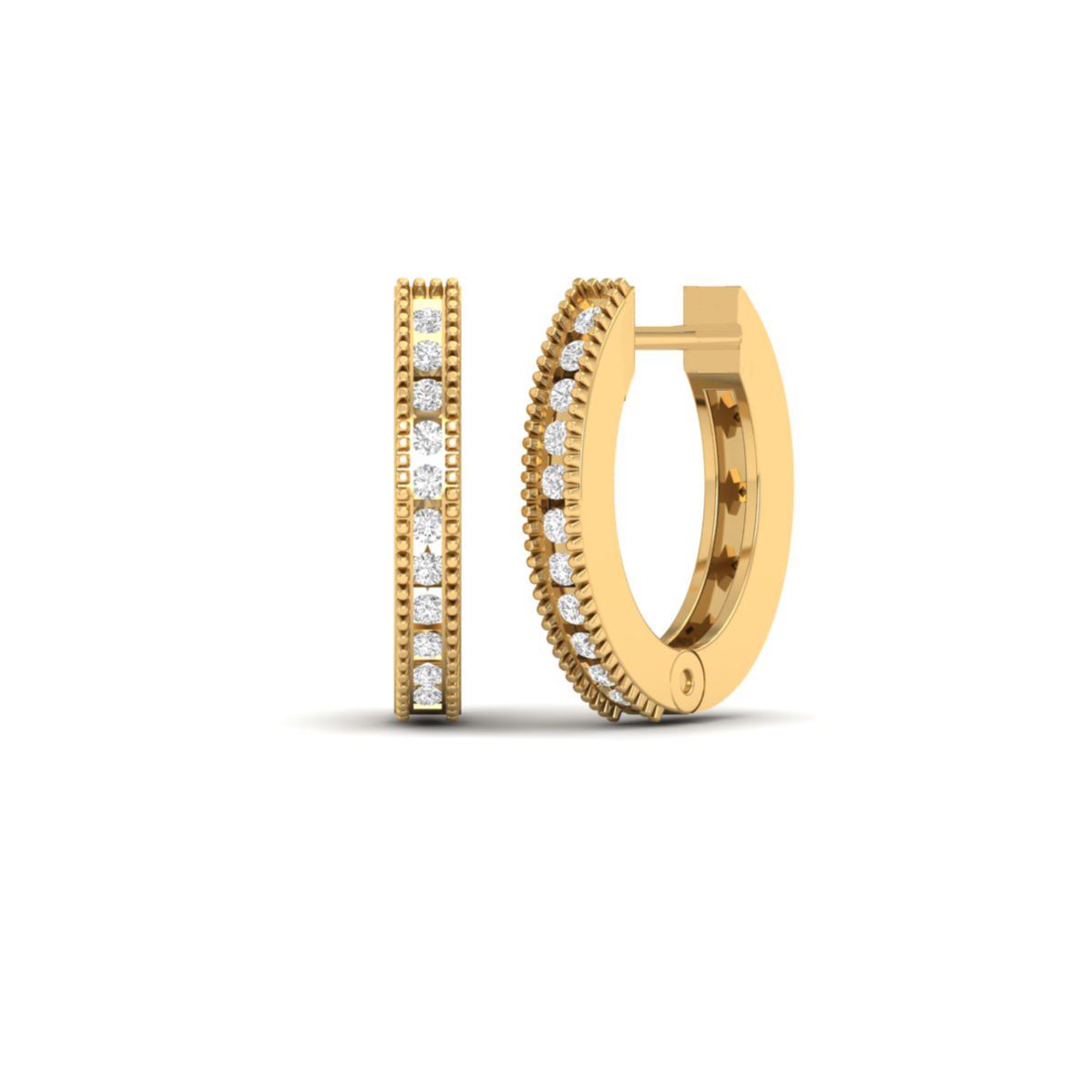 Milgrain Moissanite Ho...