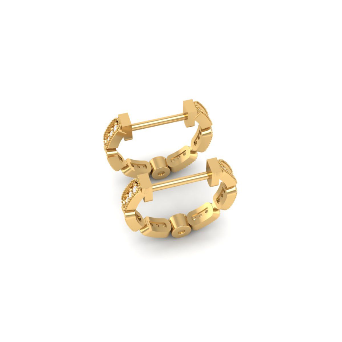 Moissanite Diamond Hoo...