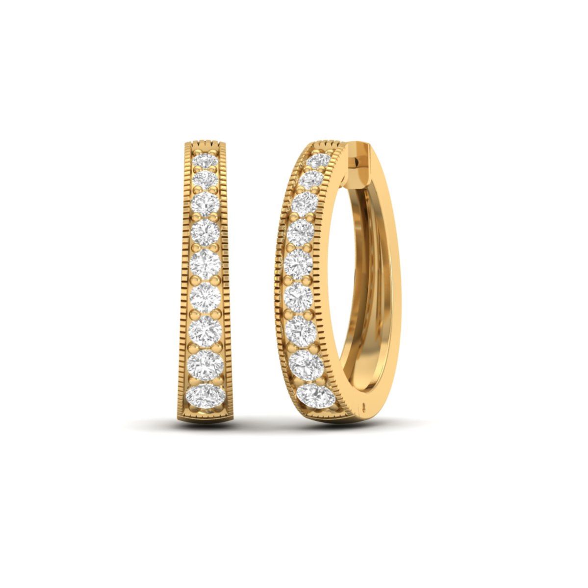 Moissanite Milgrain Ho...