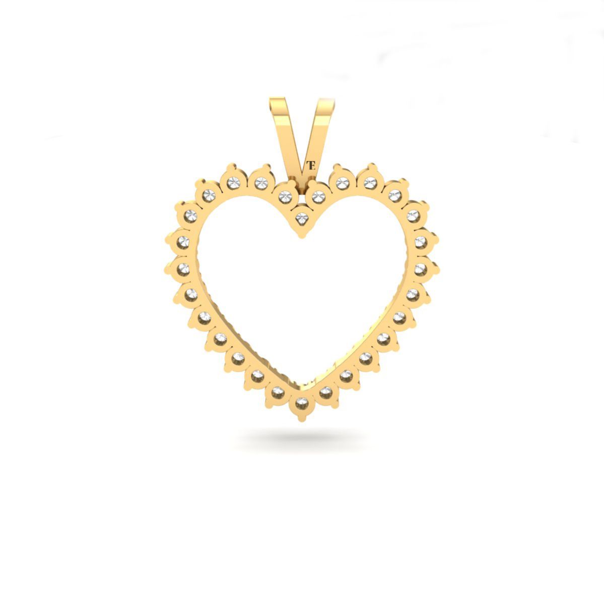 Moissanite Diamond Hea...