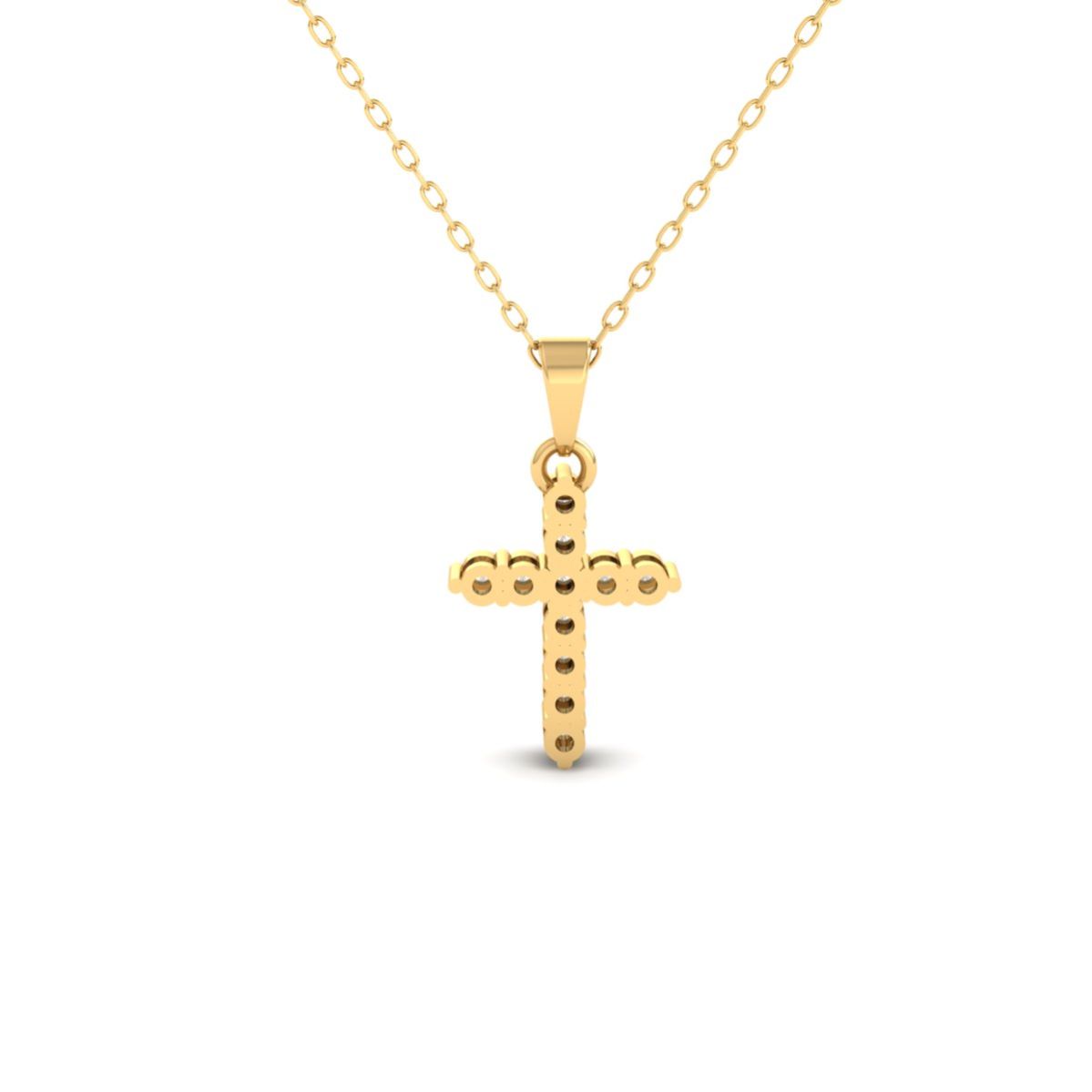 Moissanite Cross Penda...