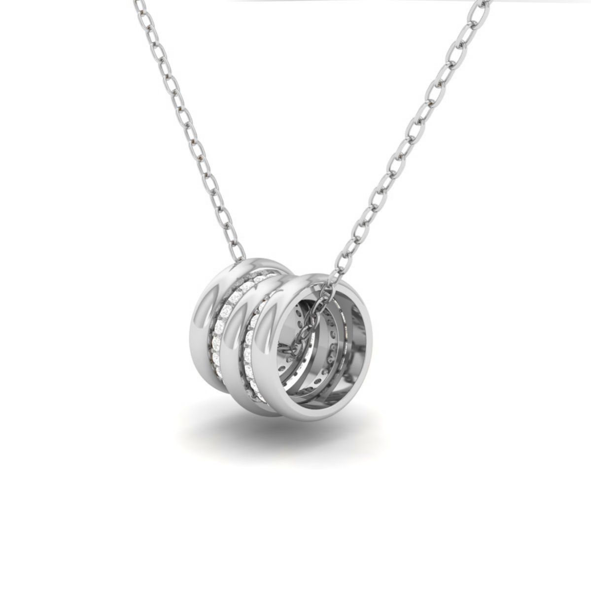 Triple Ring Pendant Ne...