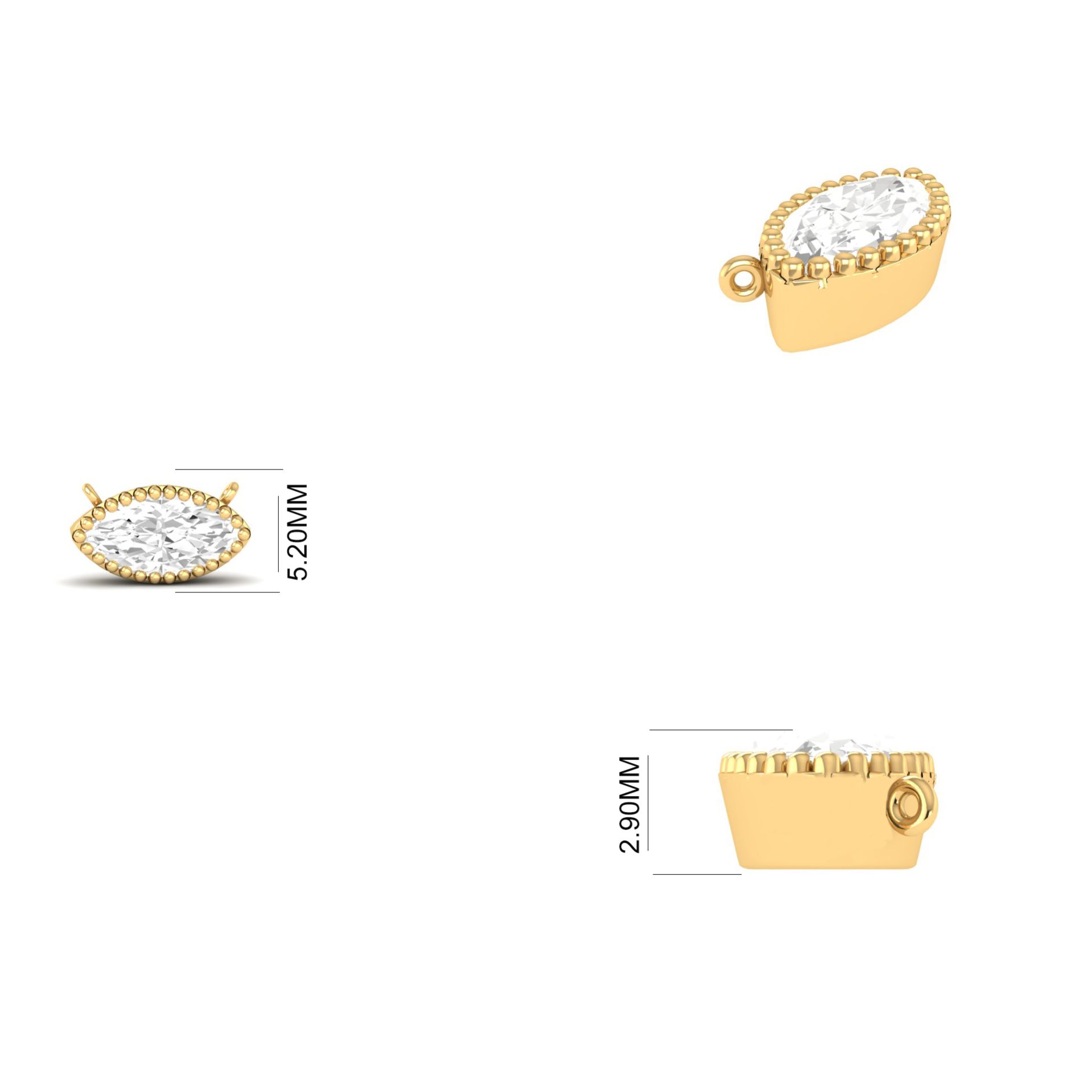 Marquise Moissanite So...