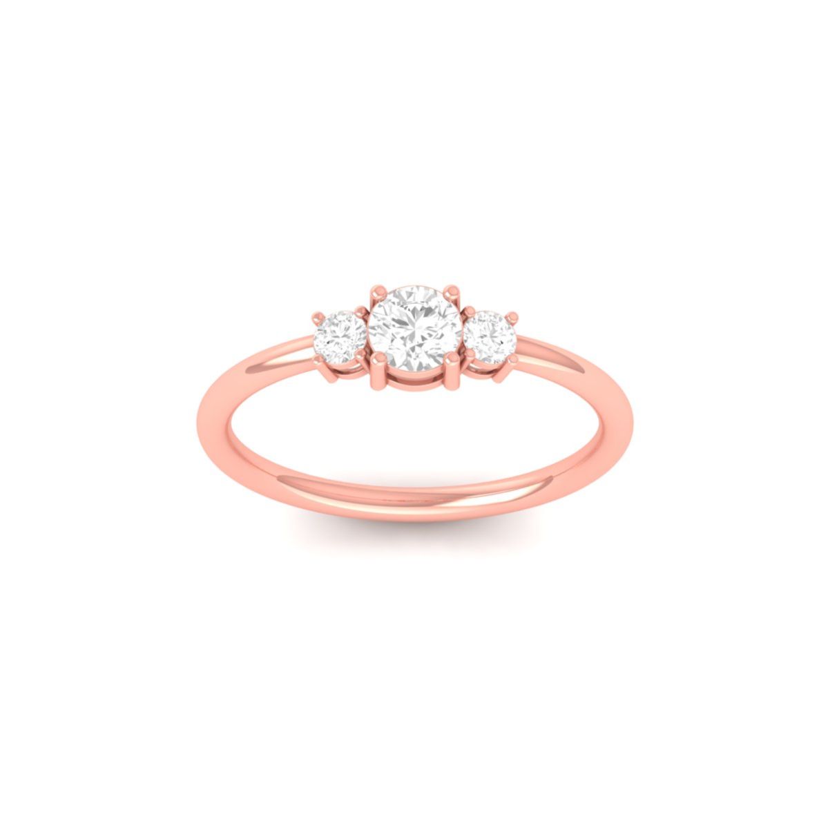 three stone Moissanite...