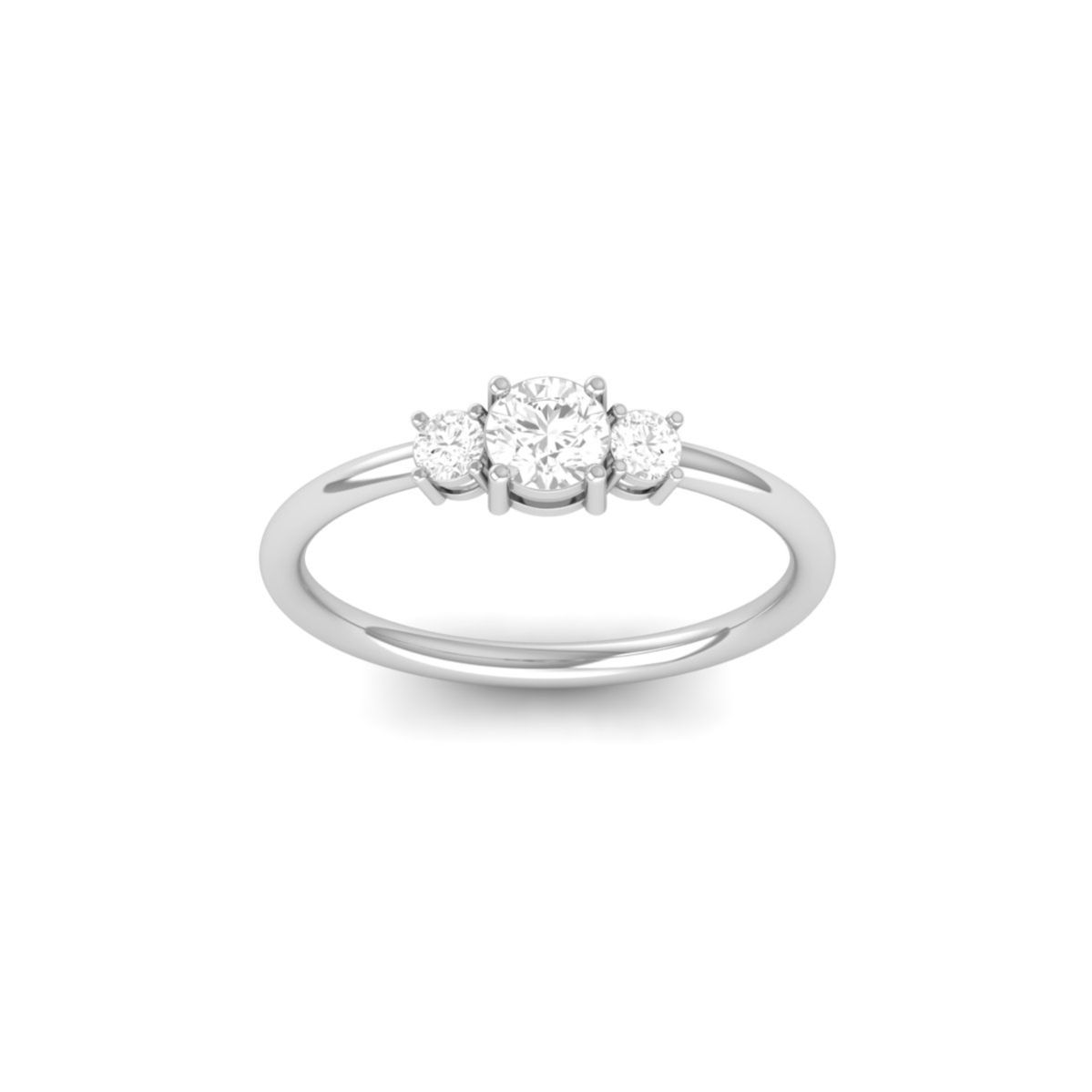 three stone Moissanite...