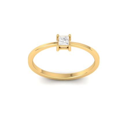 Solitaire Princess Cut Moissanite Engagement Wedding Women's 925 Sterling Silver Ring