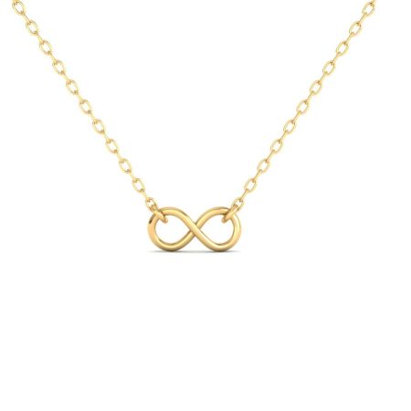 Minimalist Gold Infinity Necklace, Dainty Handmade Symbol Pendant, Eternal Love Jewelry Gift, Friendship Forever Charm Necklace