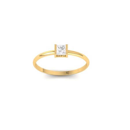 Princess Cut Solitaire Engagement Wedding Moissanite 925 Sterling Silver Ring